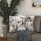 Flower Throw Pillow Covers 18x18 Set of 2, Flowers Pillow Cushion Cases, Modern Decorative Square Pillowcases for Sofa Couch Bedroom Living Room Car